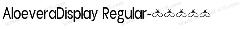 AloeveraDisplay Regular字体转换